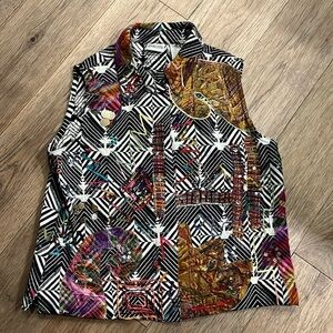 CHICO’S embellished vest, size 2 (large)